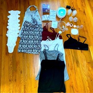 Nursing Bundle- SpeCtra S1 Plus Pump w/All Pieces + 15 Other Nursing Items